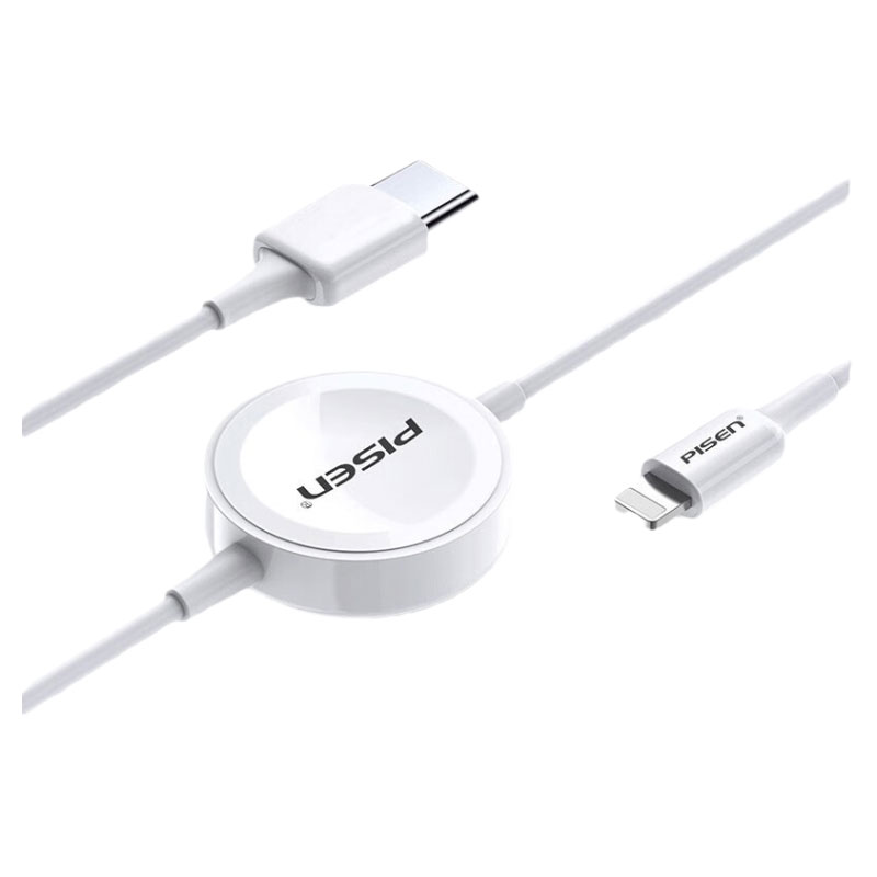 品胜手表充电器适用苹果applewatch无线磁吸充电底座iwatch10/9/8/7/6/SE/5/4/3/2代二合一