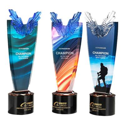 优秀员工水晶奖杯定制量大优惠