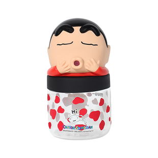 蜡笔小新桌面迷你玻璃杯女士高颜值特别好看的小巧便携口袋水杯子