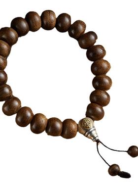 沉香木手串男本命佛木头珠子平安