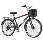 飞鸽自行车男款轻便实心胎二八大杠复古通勤上班26大学生女士成人