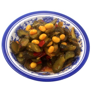 酱瓜黄豆500g香甜脆瓜上海三林酱菜酱瓜下饭菜七宝老街小酱园微辣