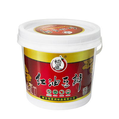 恒星牌红油豆瓣酱6斤桶装商用