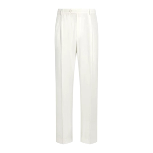 26夏季新品SUITSUPPLY米白色亚麻西裤