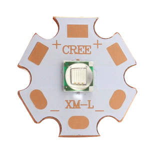 仿CREE XML T6灯珠10W大功率 LED灯珠 手电筒 钓鱼射灯蓝光 UV紫