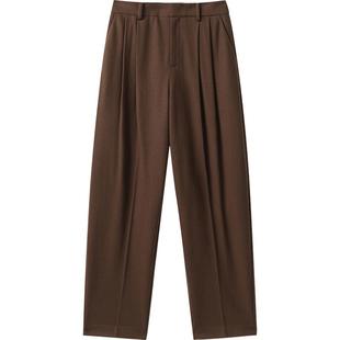 【羊毛】播播 bo 商场同款休闲宽松24冬新高腰裤子女BDR4KD2614