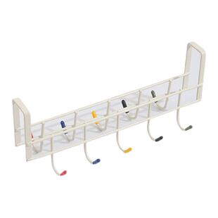 默默爱 多巴胺双面挂钩宿舍门后免打孔收纳挂衣架床边衣帽置物架