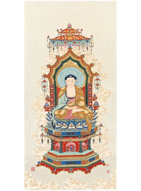 夏荆山国画唐卡佛像优惠
