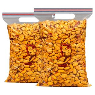 酒友鬼花生500g袋装下酒菜香辣油炸花生米商用年货零食去皮脱油