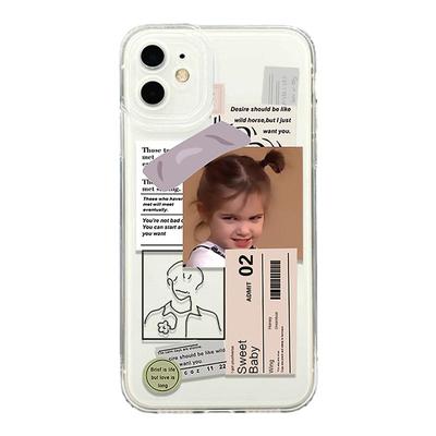 苹果手机壳欧美男女透明情侣搞怪
