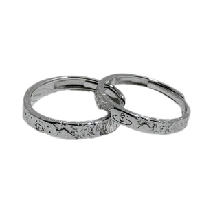 小王子与玫瑰花情侣ins对戒轻奢小众设计百搭高级感戒指一对礼物