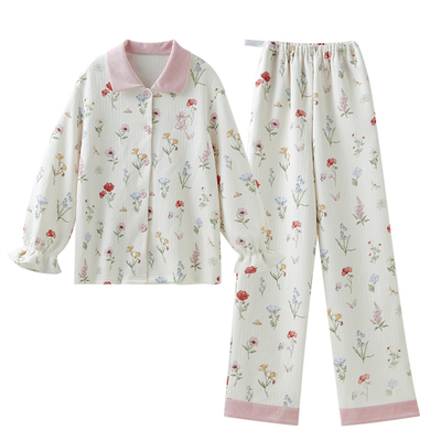 嫚熙秋冬空气棉孕妇睡衣月子服