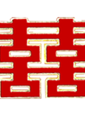 喜字结婚衬衫可爱日系个性胸针