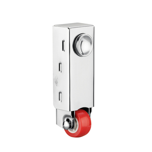 新型门下垂支撑轮带弹簧轮子平移门底轮防门下沉调节滑轮提门神器