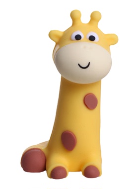 可爱长颈鹿鸭子中控台趴趴摆件