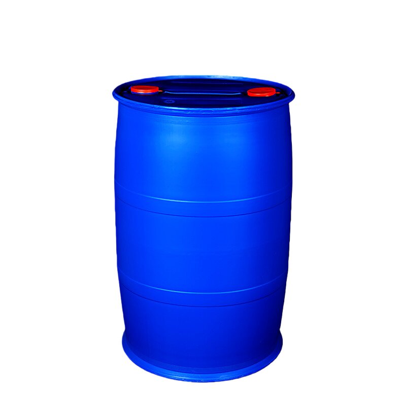 法兰桶加厚200L铁箍带盖发酵密封桶耐酸碱圆桶30升泔水化工塑料桶