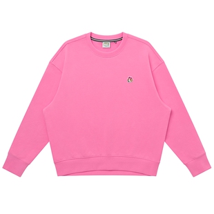 【春季甄选】Hazzys哈吉斯圆领卫衣女宽松休闲通勤套头长袖上衣潮