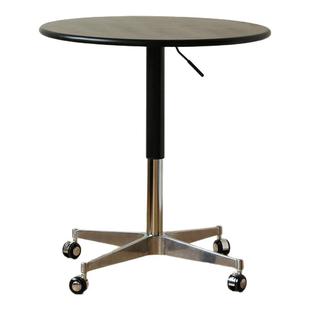 愫墨樱桃木升降茶几可移动带轮日式实木小圆桌子客厅茶几沙发边几