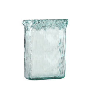 迦乐西班牙进口手工玻璃透明高级感插花欧式宽口花瓶摆件简约复古