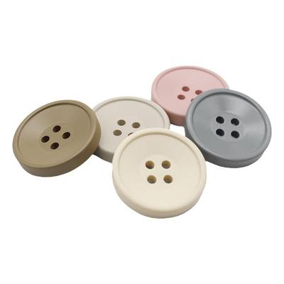 圆形树脂纽扣双面尼棉麻