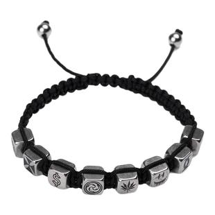 BLACKHEAD/黑头骰子手链复古高级设计感女士情侣款小众男生串珠潮