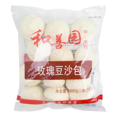 玫瑰豆沙包和善园速冻豆沙包