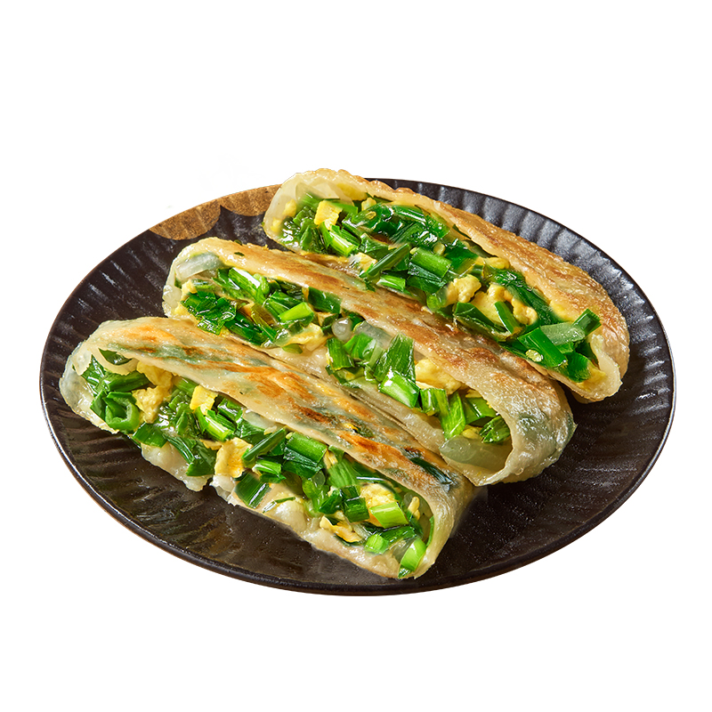 食者道韭菜鸡蛋馅饼纸皮韭菜馅饼速冻儿童早餐半成品食材韭菜盒子