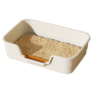 旺秋喵猫砂盆超大号防外溅猫厕所开放式巨无霸猫屎盆子幼猫屎盆子