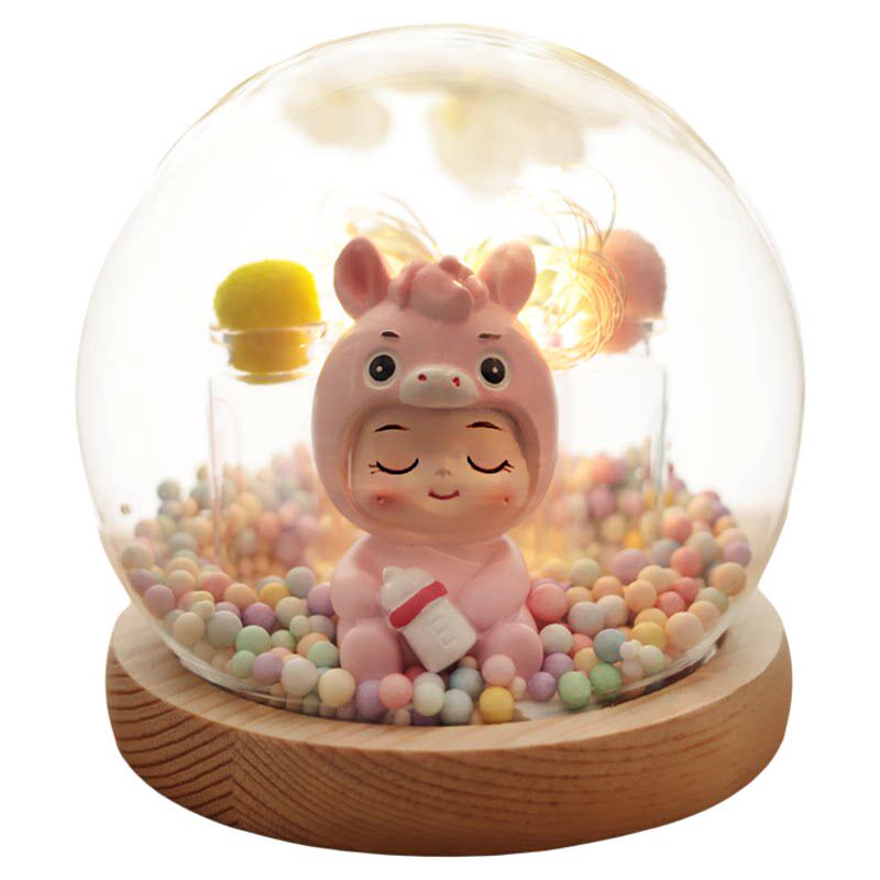 马宝宝胎毛脐带瓶纪念品摆件