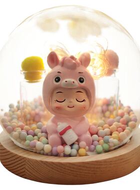 马宝宝胎毛脐带瓶纪念品摆件