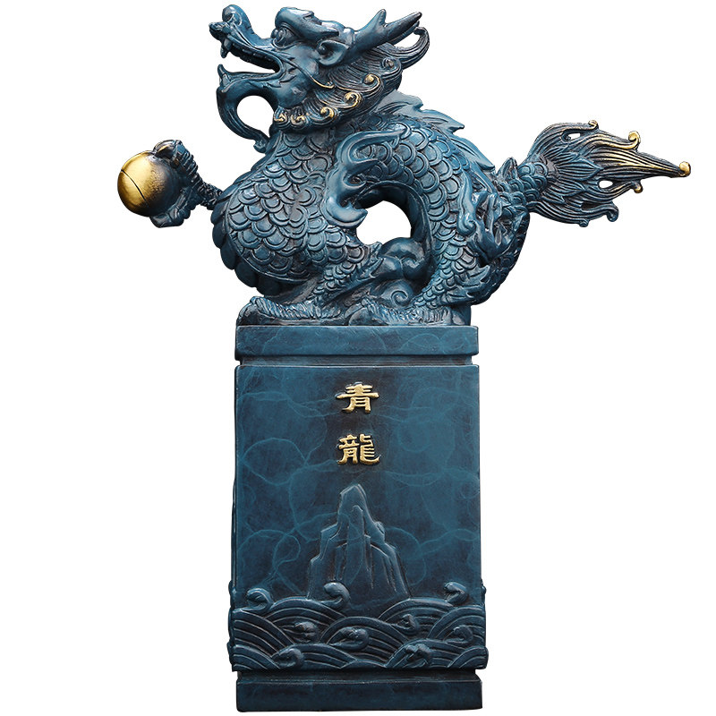 吉善缘四神兽铜器摆件青龙白虎