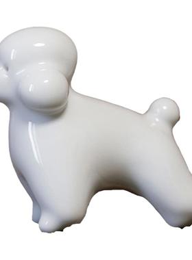 治愈心灵贵宾狗表白神器爱意生日礼物爱宠景德镇陶瓷桌面场景摆件