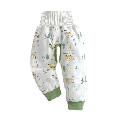 婴儿加厚棉裤宝宝夹棉开档长裤