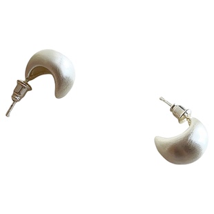 银色拉丝气质小耳钉新爆款轻奢高级感纯银针耳饰女士精致简约耳环