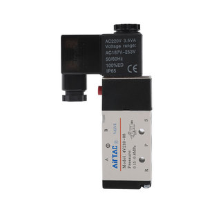亚德客电磁阀气动控制换向阀4V210-08/4V110/4V310/4V410封塑