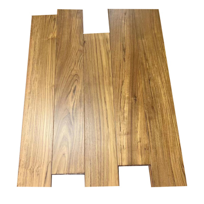 上海缅甸老柚木二手翻新纯实木室内人字拼地暖锁扣中古风复古地板