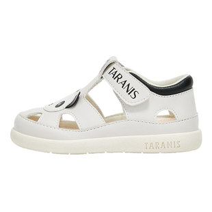 泰兰尼斯夏季童鞋包头防踢男童熊猫凉鞋软底镂空女宝宝机能学步鞋