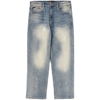 fairplay水洗做旧牛仔长裤