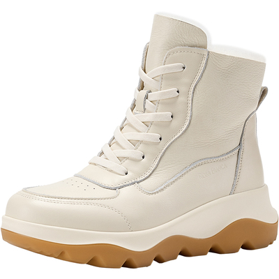 Rosa Bianca户外雪地靴女2025冬新加绒加厚保暖鞋防水滑雪鞋