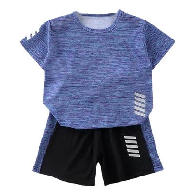 儿童时尚速干短袖套装男女童休闲