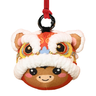 马年12生肖平安符手工刺绣diy材料包醒狮香囊自绣香包车挂件礼物