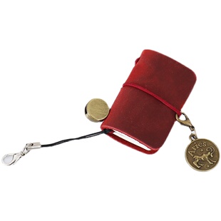 指尖上的记事本特小号迷你笔记本复古PU皮便携口袋手账本挂件饰品