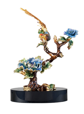 圣朗伦现代中式创意珐琅彩摆件