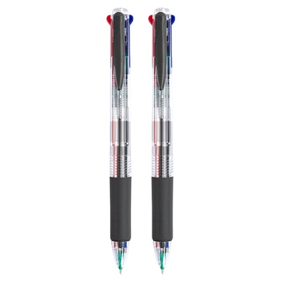 四色合一中性笔0.5mm多色笔按动