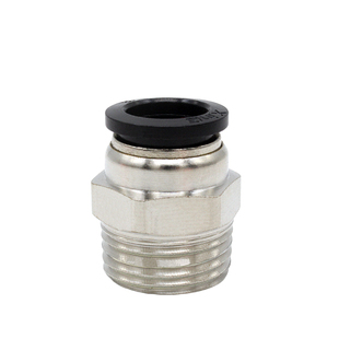 气动气管PC8-02快速快插接头气缸配件10-03/04螺纹直通气动气嘴