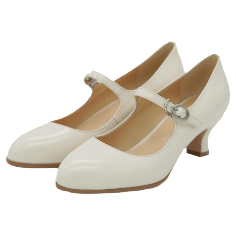 奈里法式古典复古设计感深咖lolita一字扣矮跟鞋古着大旗袍高跟鞋