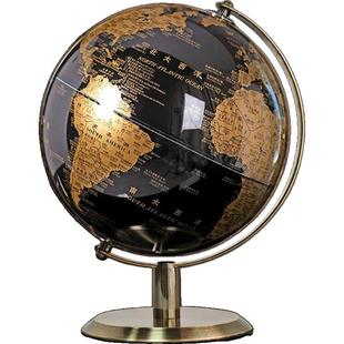 地球仪摆件轻奢高档高级感英文特大号立体客厅办公室桌面摆设书房书桌柜子酒柜玄关现代家居装饰品2025年新版