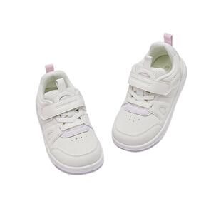 戴维贝拉女童小白鞋幼儿园宝宝板鞋透气2026春季新款男童运动休闲