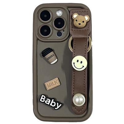 庞壳适用苹果软胶卡通腕带