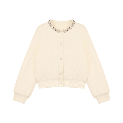 Amybaby女童软糯温柔风针织开衫